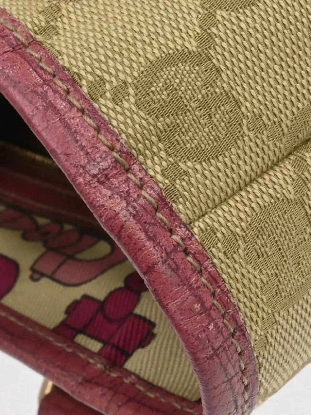 Gucci Beige Canvas GG Tote Handbag